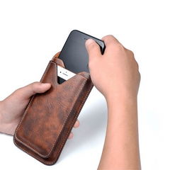 Hook Belt Clip Waist Bag PU Leather Mobile Phone Bag
