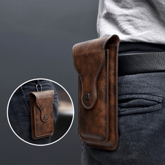 Hook Belt Clip Waist Bag PU Leather Mobile Phone Bag