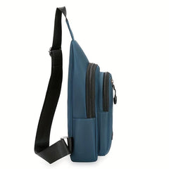 Men's Nylon Casual Chest Bag Sports Shoulder Crossbody Bag