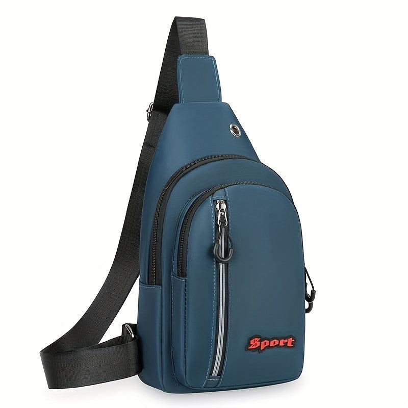 Men's Nylon Casual Chest Bag Sports Shoulder Crossbody Bag