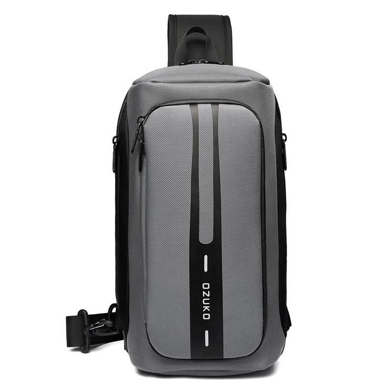 OZUKO Men's Anti-theft Messenger Bag Waterproof Chest Bag