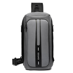 OZUKO Men's Anti-theft Messenger Bag Waterproof Chest Bag