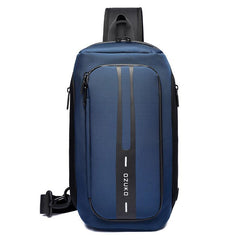 OZUKO Men's Anti-theft Messenger Bag Waterproof Chest Bag