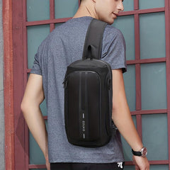 OZUKO Men's Anti-theft Messenger Bag Waterproof Chest Bag