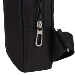 Men's Crossbody Bag With Earphone Hole For Outdoor Sports