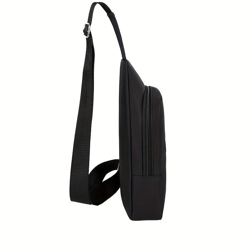 Men's Crossbody Bag With Earphone Hole For Outdoor Sports