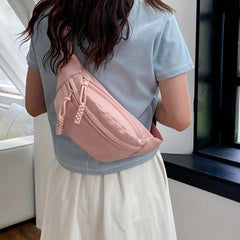 Sporty Crossbody Bag Chest Bag Zipper Casual Shoulder Purse