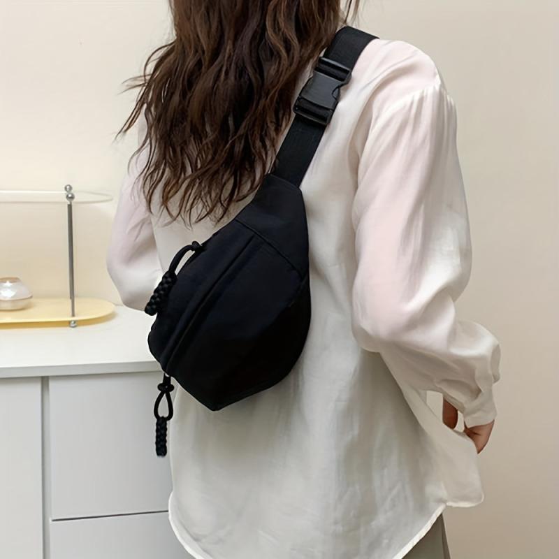Sporty Crossbody Bag Chest Bag Zipper Casual Shoulder Purse