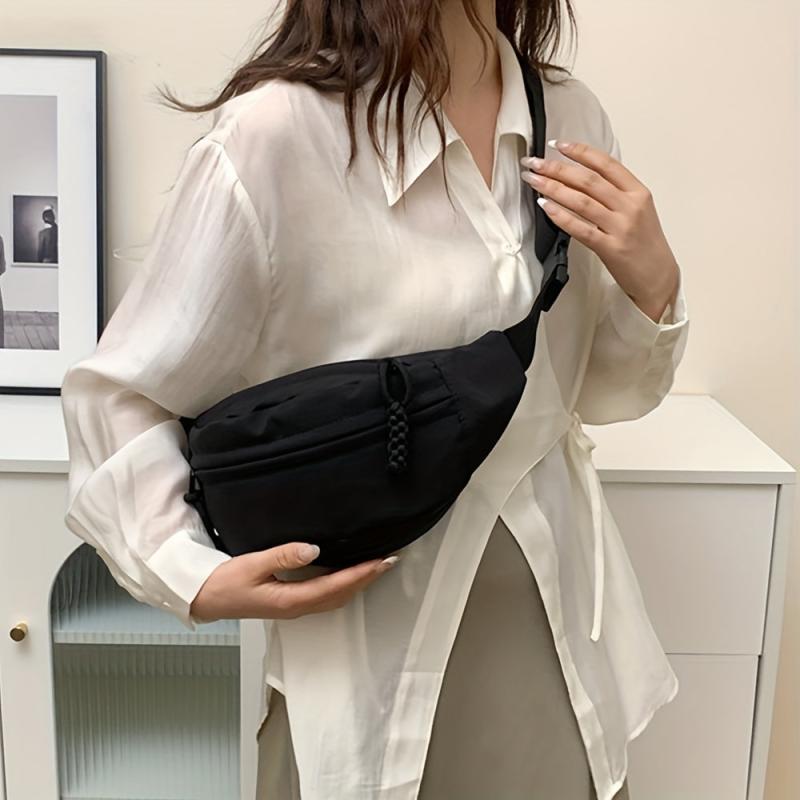 Sporty Crossbody Bag Chest Bag Zipper Casual Shoulder Purse