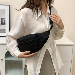 Sporty Crossbody Bag Chest Bag Zipper Casual Shoulder Purse
