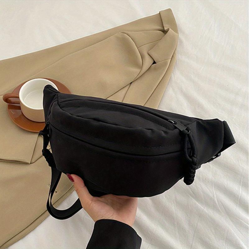 Sporty Crossbody Bag Chest Bag Zipper Casual Shoulder Purse