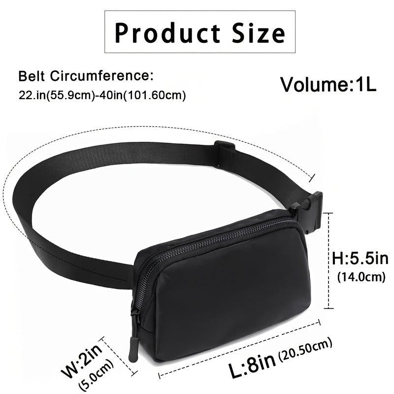 Mini Waist Bag Adjustable Strap Unisex Small Belt Gym Bag