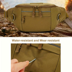 Men's Casual Tactical Waist Bag Nylon Oxford Multipurpose Crossbody Bag