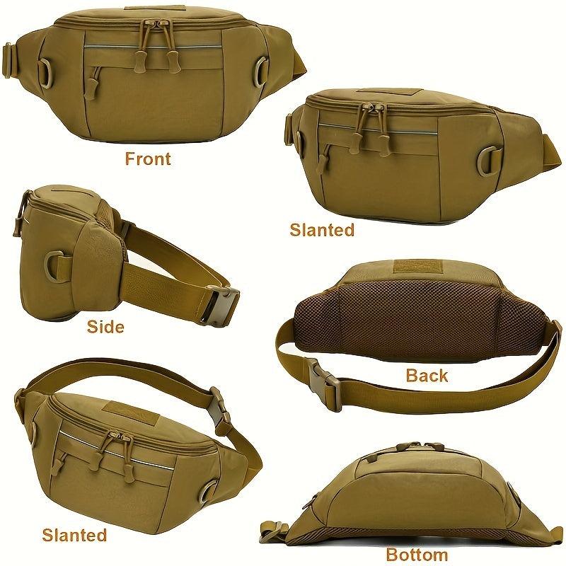 Men's Casual Tactical Waist Bag Nylon Oxford Multipurpose Crossbody Bag