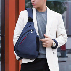 Men's Oxford Cloth Casual Chest Bag