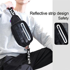 Men's Reflective Crossbody Bag Anti-Scratch Waterproof Shoulder Bag