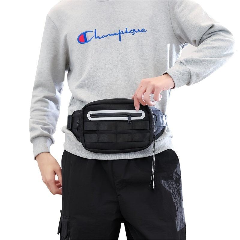 Men's Reflective Crossbody Bag Anti-Scratch Waterproof Shoulder Bag