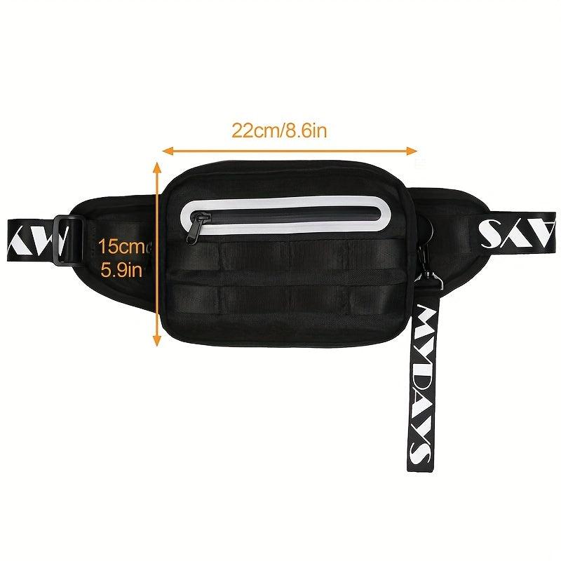 Men's Reflective Crossbody Bag Anti-Scratch Waterproof Shoulder Bag