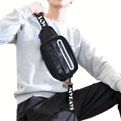 Men's Reflective Crossbody Bag Anti-Scratch Waterproof Shoulder Bag