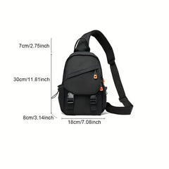 Men's Casual Chest Bag Multiplication Shoulder Bag Outdoor Travel Crossbody Bag