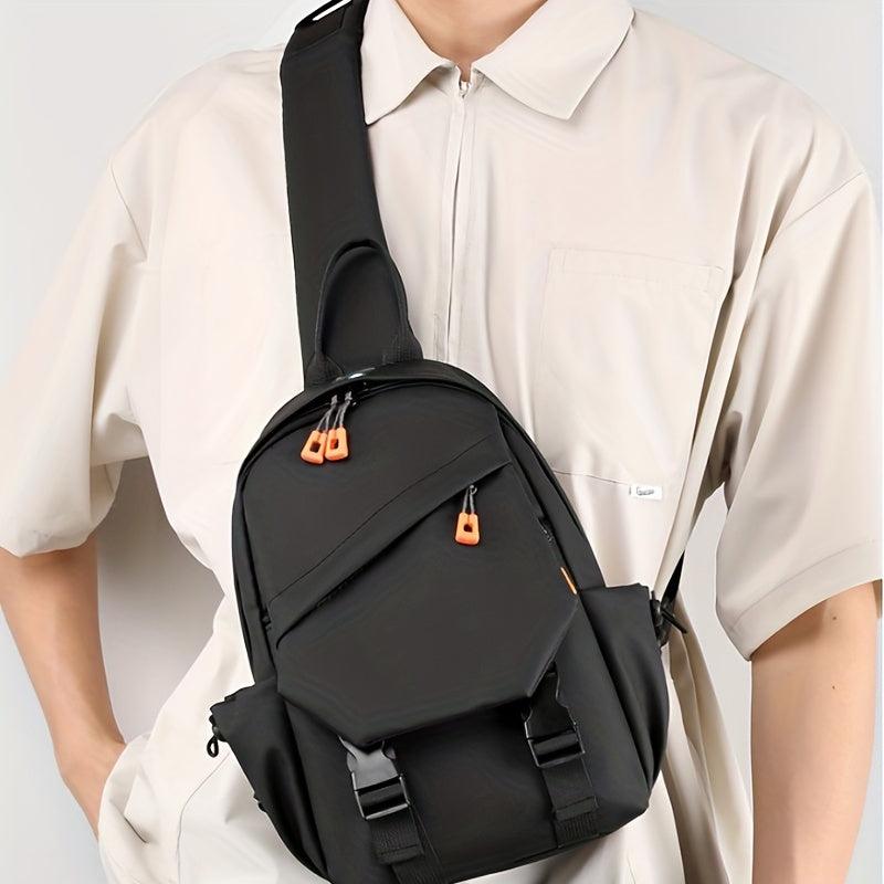 Men's Casual Chest Bag Multiplication Shoulder Bag Outdoor Travel Crossbody Bag
