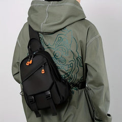 Men's Casual Chest Bag Multiplication Shoulder Bag Outdoor Travel Crossbody Bag