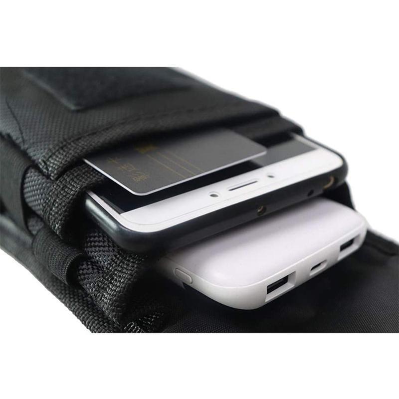 Black Waist Bag Outdoor Sports Fanny Bag for Hiking Cycling