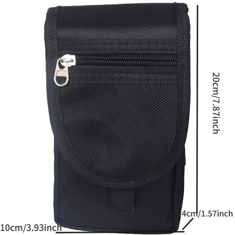 Black Waist Bag Outdoor Sports Fanny Bag for Hiking Cycling
