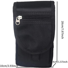 Black Waist Bag Outdoor Sports Fanny Bag for Hiking Cycling