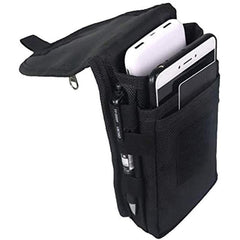 Black Waist Bag Outdoor Sports Fanny Bag for Hiking Cycling