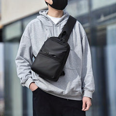 Men's Waterproof Crossbody Chest Bag Large Capacity Backpack