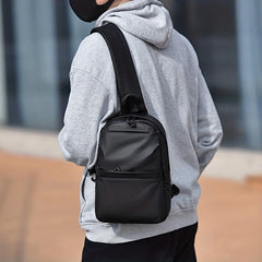 Men's Waterproof Crossbody Chest Bag Large Capacity Backpack