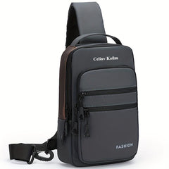 Men's Casual Satchel Bag with USB Charging Port