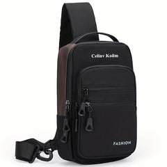 Men's Casual Satchel Bag with USB Charging Port