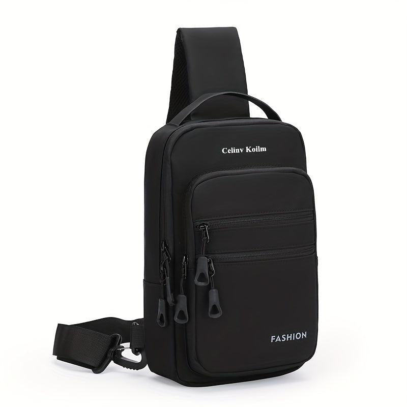 Men's Casual Satchel Bag with USB Charging Port