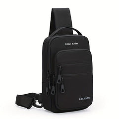 Men's Casual Satchel Bag with USB Charging Port