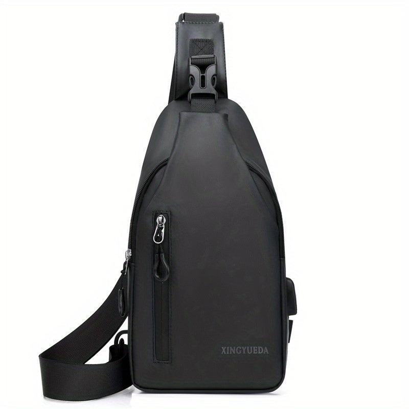 Men's One Shoulder Waterproof Chest Bag Casual Crossbody Sling Bag