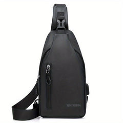 Men's One Shoulder Waterproof Chest Bag Casual Crossbody Sling Bag