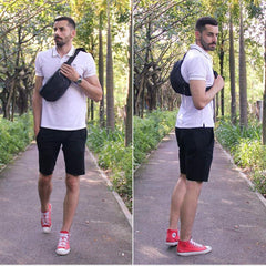 Men's Casual Chest Bag Outdoor Hiking Travel Running Sports Waist Bag