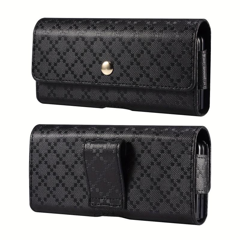 Men's Leather Waist Bag Mobile Phone Fanny Pack Belt Clip Bag