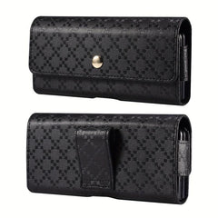 Men's Leather Waist Bag Mobile Phone Fanny Pack Belt Clip Bag