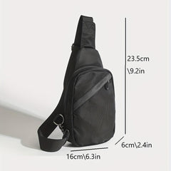 Men's Crossbody Bag Multifunctional Shoulder Bag for Hiking Running Cycling