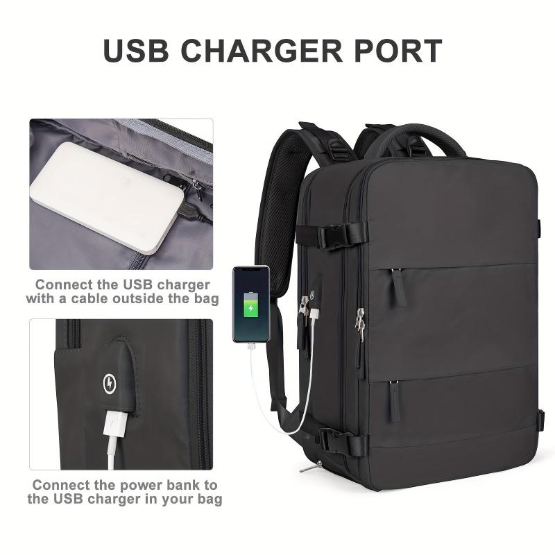 Outdoor Travel Backpack with Shoe Compartment Lightweight Rucksack