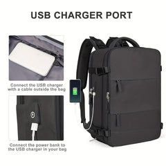 Outdoor Travel Backpack with Shoe Compartment Lightweight Rucksack