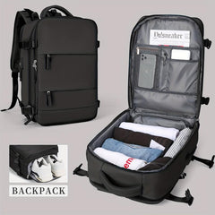 Outdoor Travel Backpack with Shoe Compartment Lightweight Rucksack