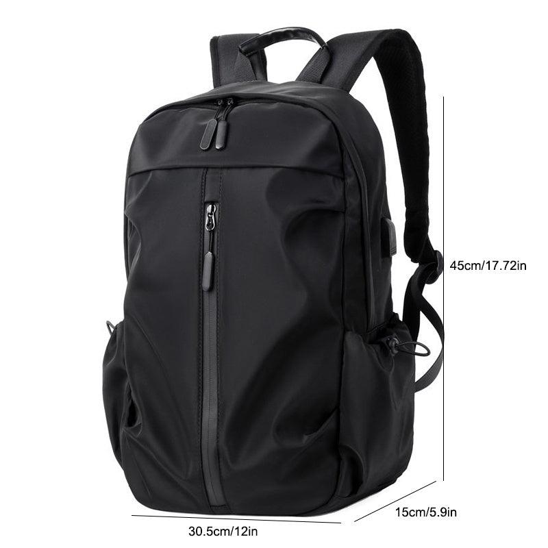 Nylon Backpack USB Charging Port Business Laptop Daypack