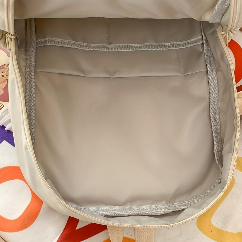 Minimalist Backpack All Match Rucksack School Bag With Bear