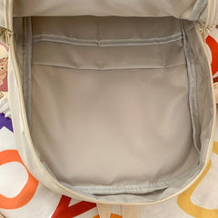 Minimalist Backpack All Match Rucksack School Bag With Bear