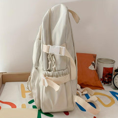 Minimalist Backpack All Match Rucksack School Bag With Bear