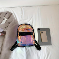 Transparent Laser Backpack Holographic Daypack Mini PVC Bag